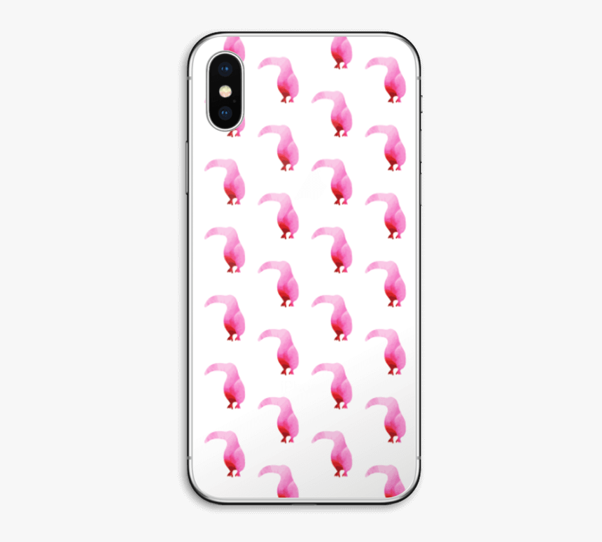 Pink Tropical Birds Skin Iphone X - Greater Flamingo, HD Png Download