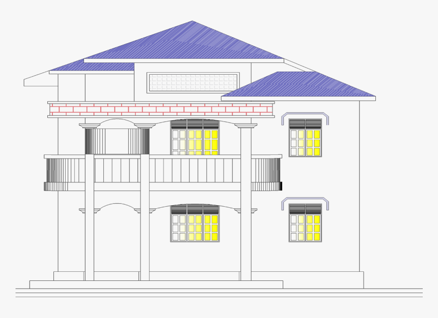 Duplex House Designs - House, HD Png Download