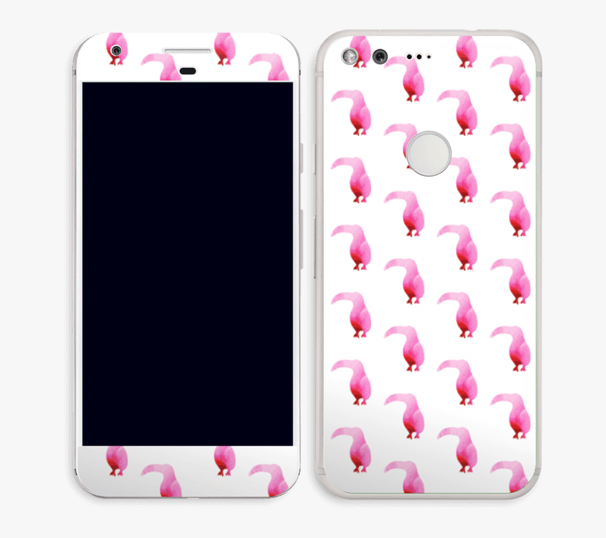 Pink Tropical Birds Skin Pixel - Iphone, HD Png Download
