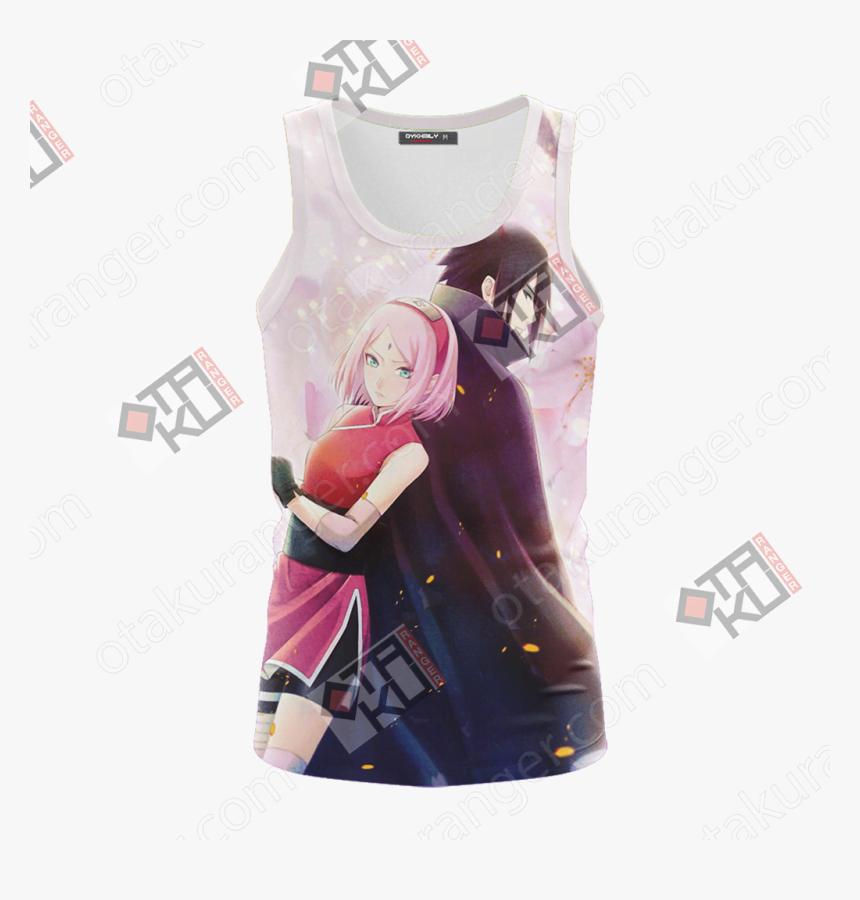 Naruto Sakura And Sasuke Unisex 3d Tank Top - Hoodie, HD Png Download