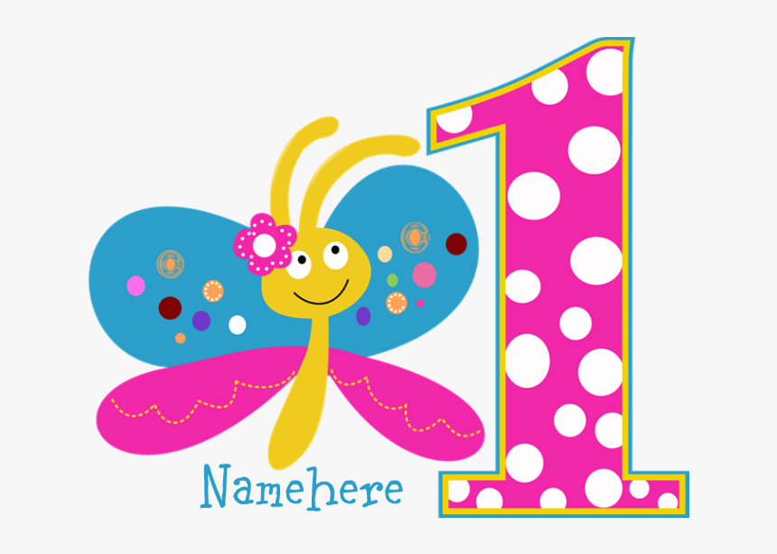 First Birthday Butterfly Clipart, HD Png Download