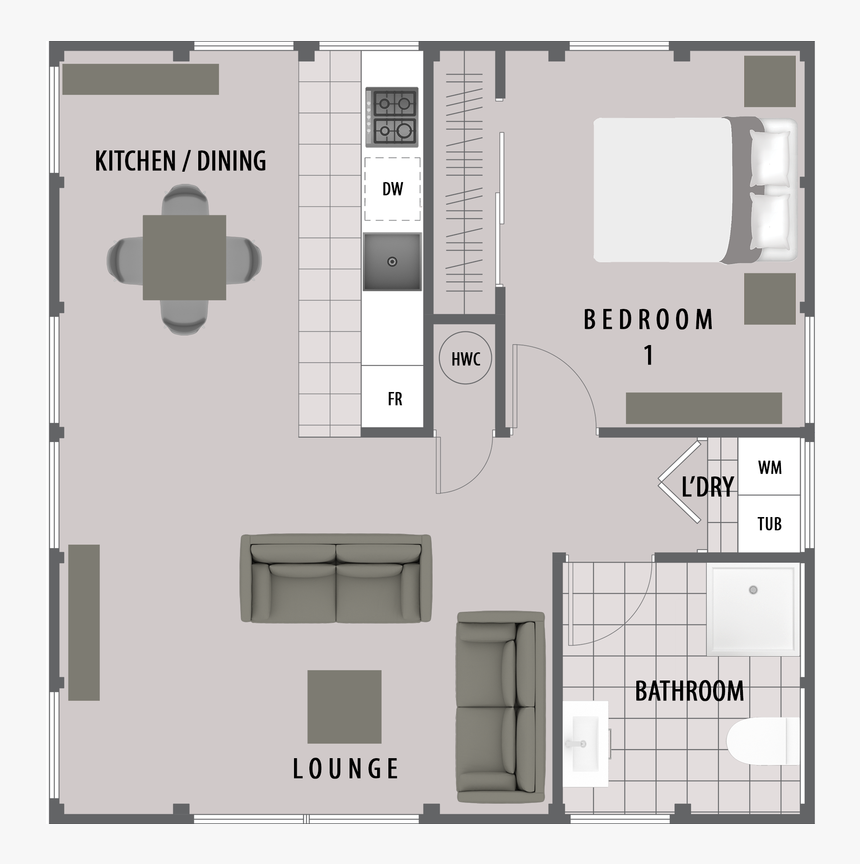 If You Are Looking For An Inexpensive House To Build - Floor Plan, HD Png Download