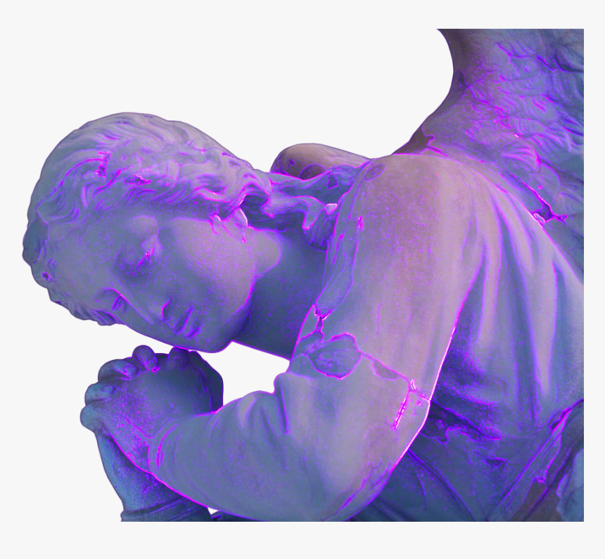 Aesthetic Purple Statue, HD Png Download