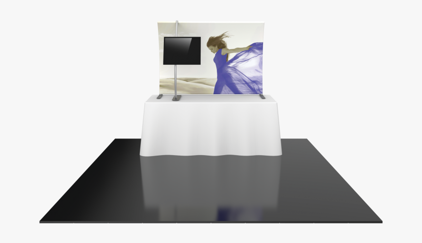 6ft Formulate Tt3 Curved Table Top Display With Fabric - Table, HD Png Download