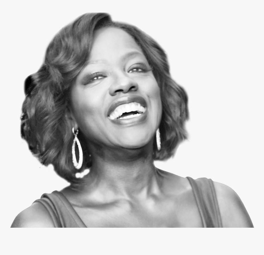 Viola Davis Black And White, HD Png Download