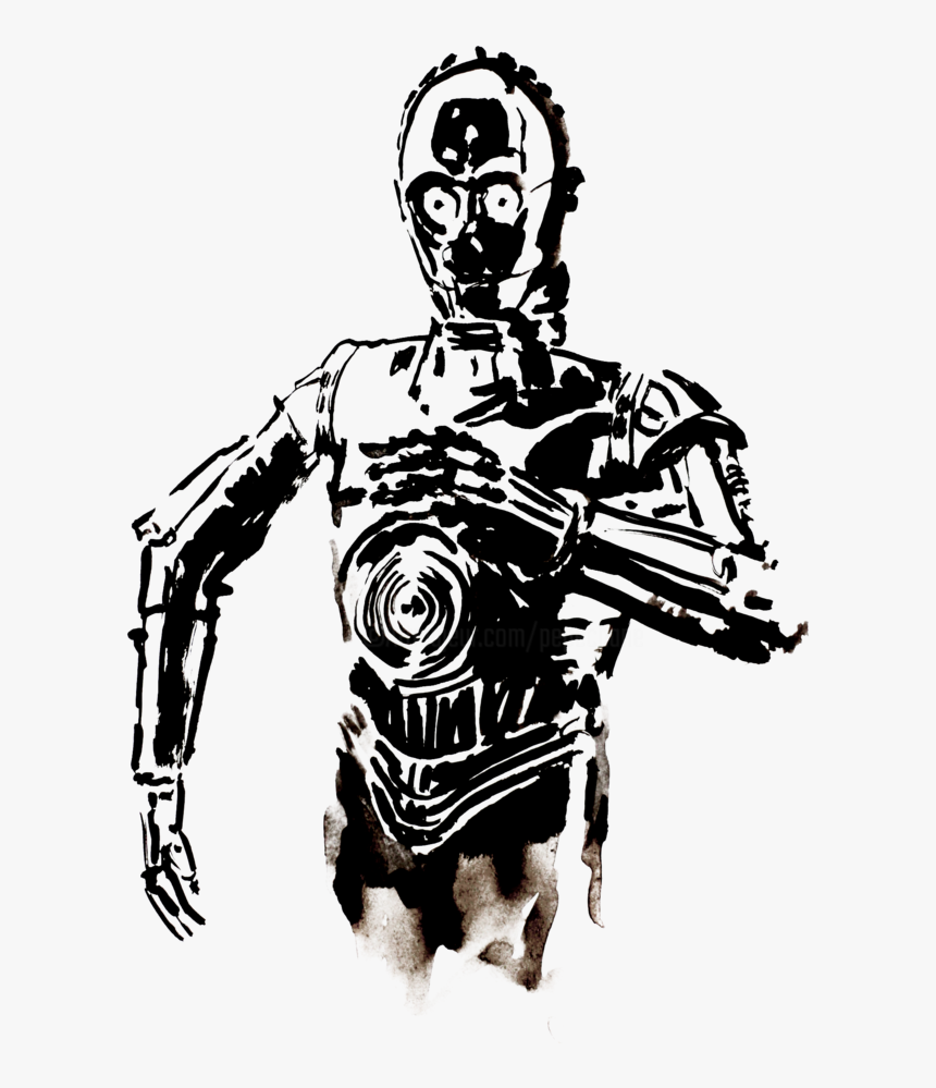 1 Cm ©2015 By Philippe Imbert - Star Wars C3po Decal, HD Png Download