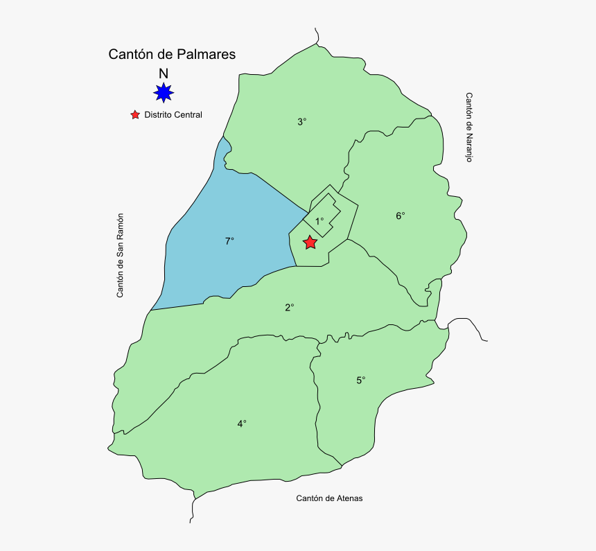Distrito De La Granja - Map, HD Png Download