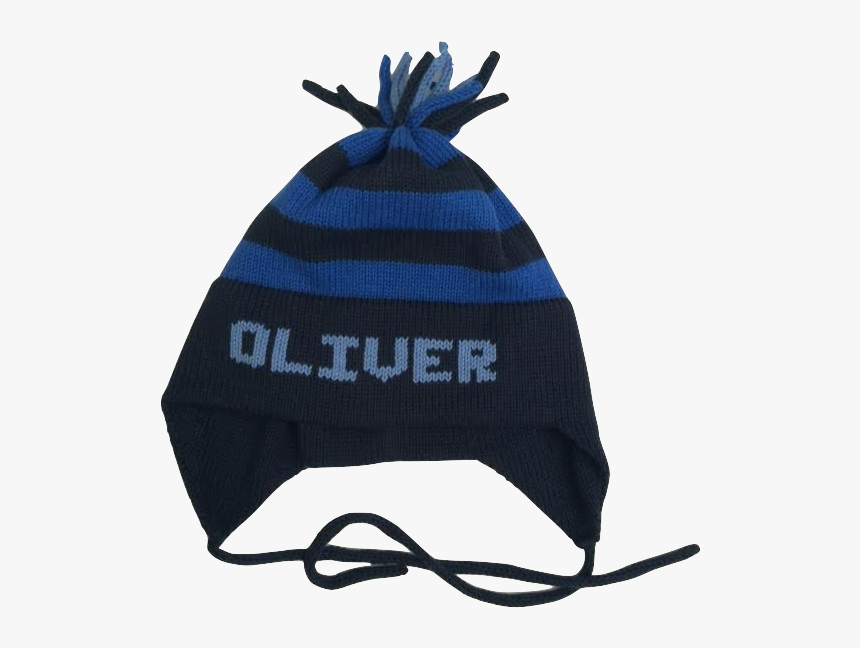 Personalized Monogrammed Knit Earflap Hat - Beanie, HD Png Download
