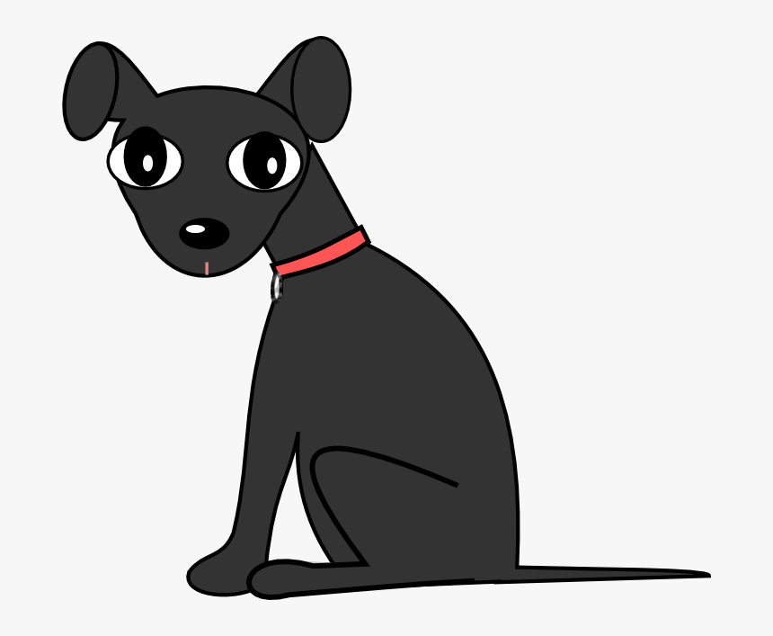 Dog Clipart Transparent Background - Black Dog Clipart, HD Png Download