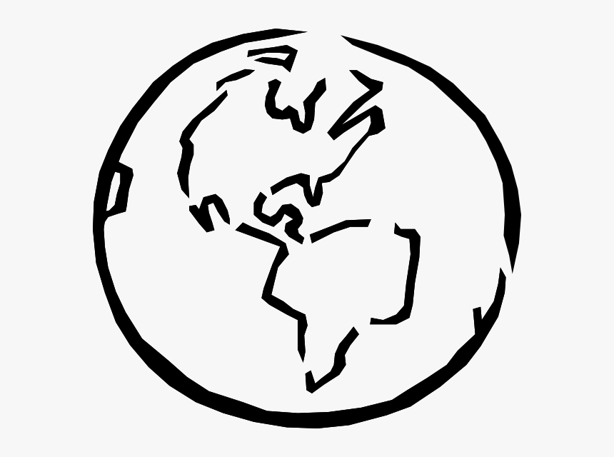 Earth Sketch Clip Art At Clker - Earth Clip Art, HD Png Download