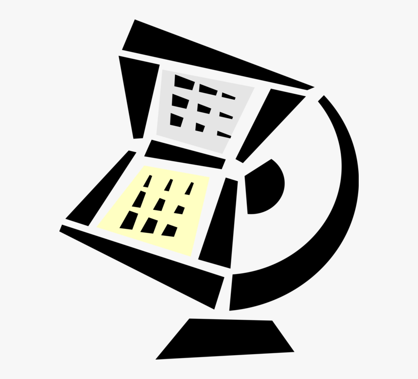 Vector Illustration Of Rolodex Rotating File Device, HD Png Download