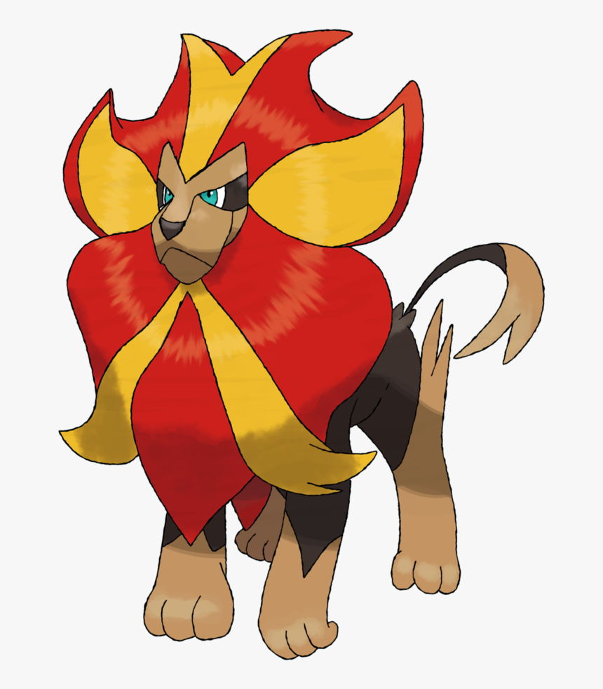 Shiny Pyroar Pokemon, HD Png Download