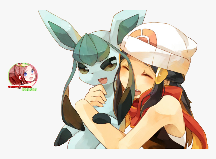 Transparent Glaceon Png - Hikari And Glaceon, Png Download