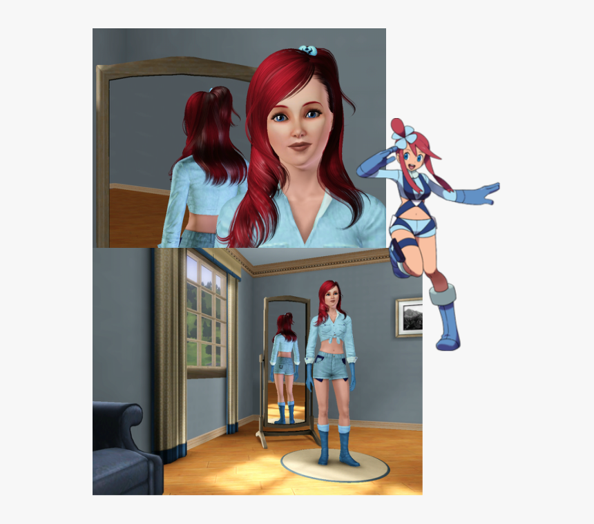 Foto - Sims 4 Serena Pokemon, HD Png Download