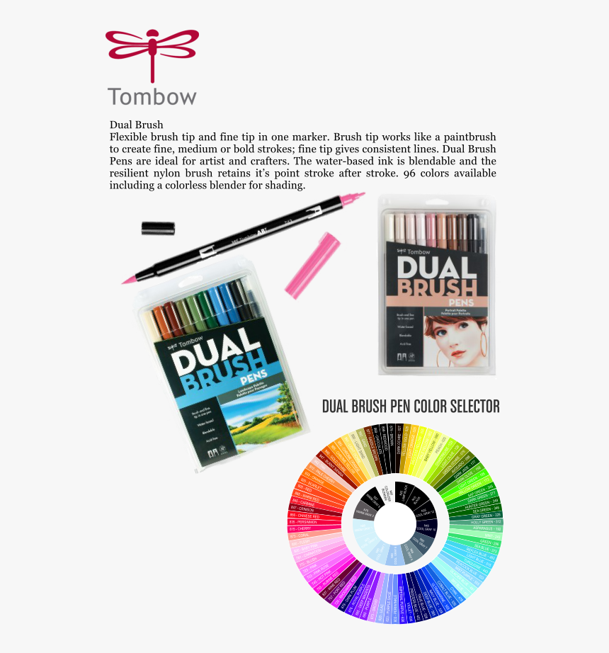 Nuancier Tombow Dual Brush, HD Png Download
