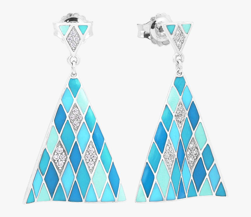 Tivoli Blue Earrings Belle Etoile Renee Taylor Gallery - Earrings, HD Png Download