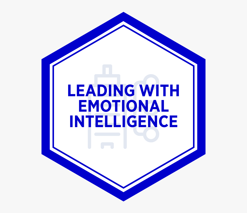 Aim Leading With Emotional Intelligence Badge - Sign, HD Png Download