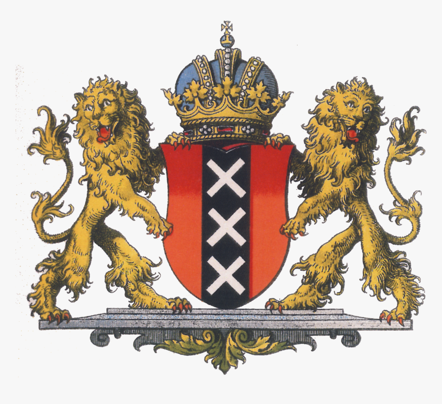 Ströhl Ha Wappen Amsterdam - Amsterdam Coat Of Arms, HD Png Download