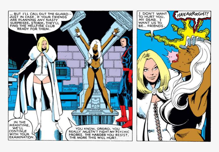 Uncanny X-men 131 Page 11 White Queen Storm Interrogation - X Men Storm Captured, HD Png Download