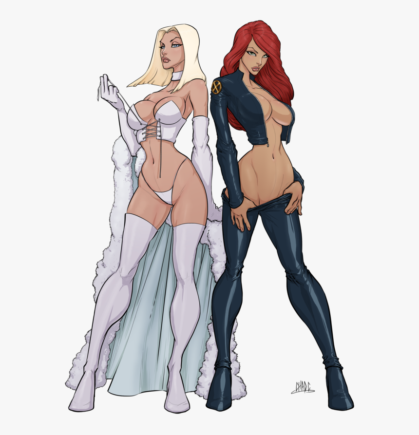 Emma Frost And Jean Grey Rival Queens, HD Png Download
