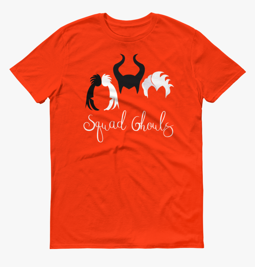Ghouls Mockup Flat-front Orange - T-shirt, HD Png Download