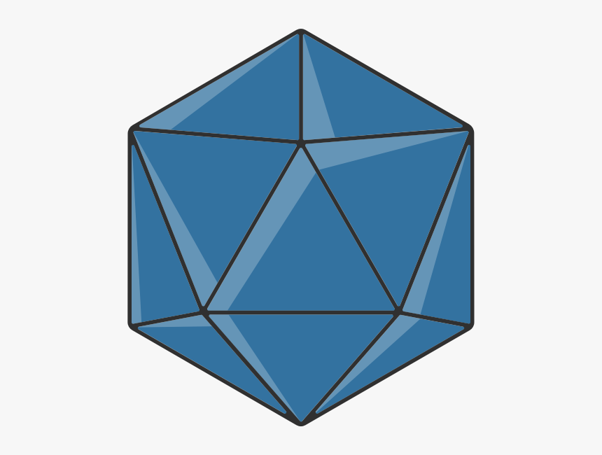 20-sided Dice - 20 Sided Dice Png, Transparent Png