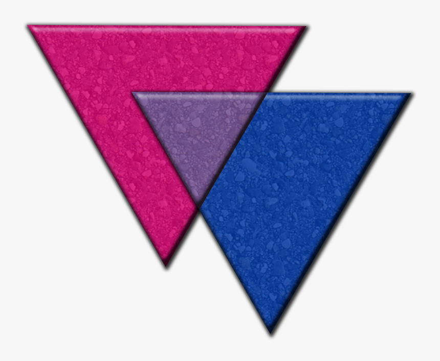 Large Texture Heart Filled With The Colors Of The Asexual - Bisexual Pride Flag, HD Png Download