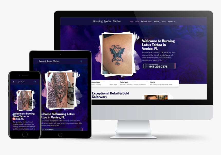 Sarasota Tattoo Service - Led-backlit Lcd Display, HD Png Download