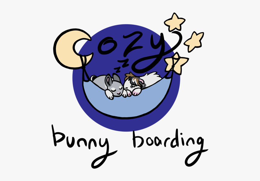 Cozybunnyboardingbanner - Cartoon, HD Png Download