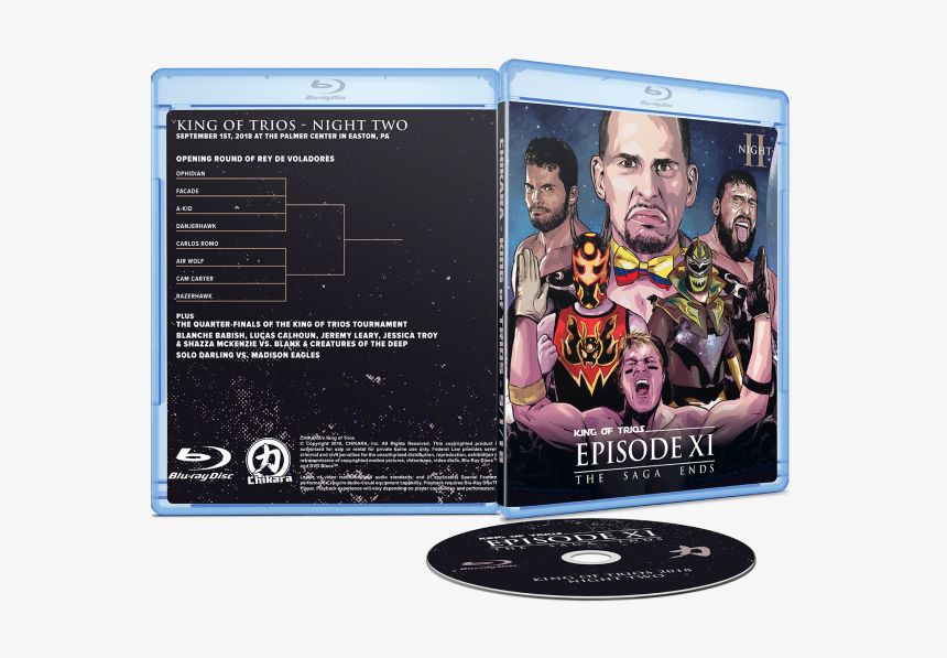 Chikara King Of Trios 2018 Dvd, HD Png Download
