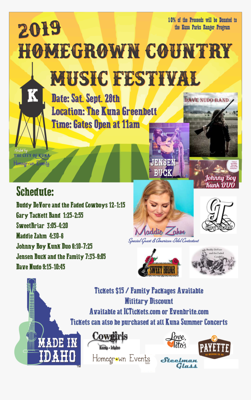 Homegrown Country Music Fest, HD Png Download