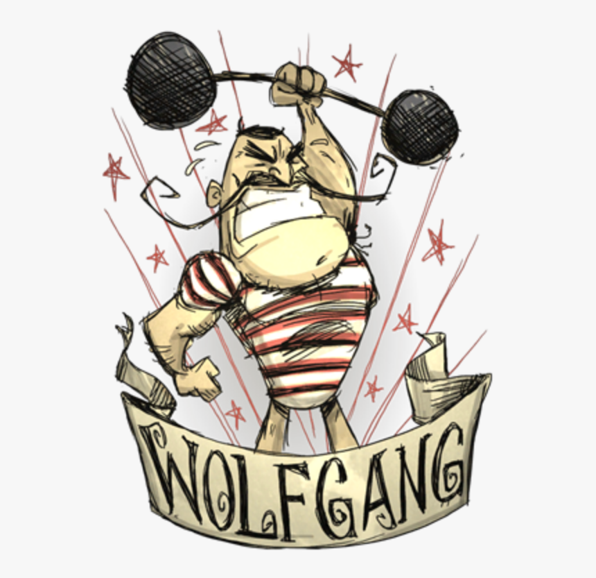 Don T Starve Together Cartoon - Wolfgang Don T Starve Together, HD Png Download