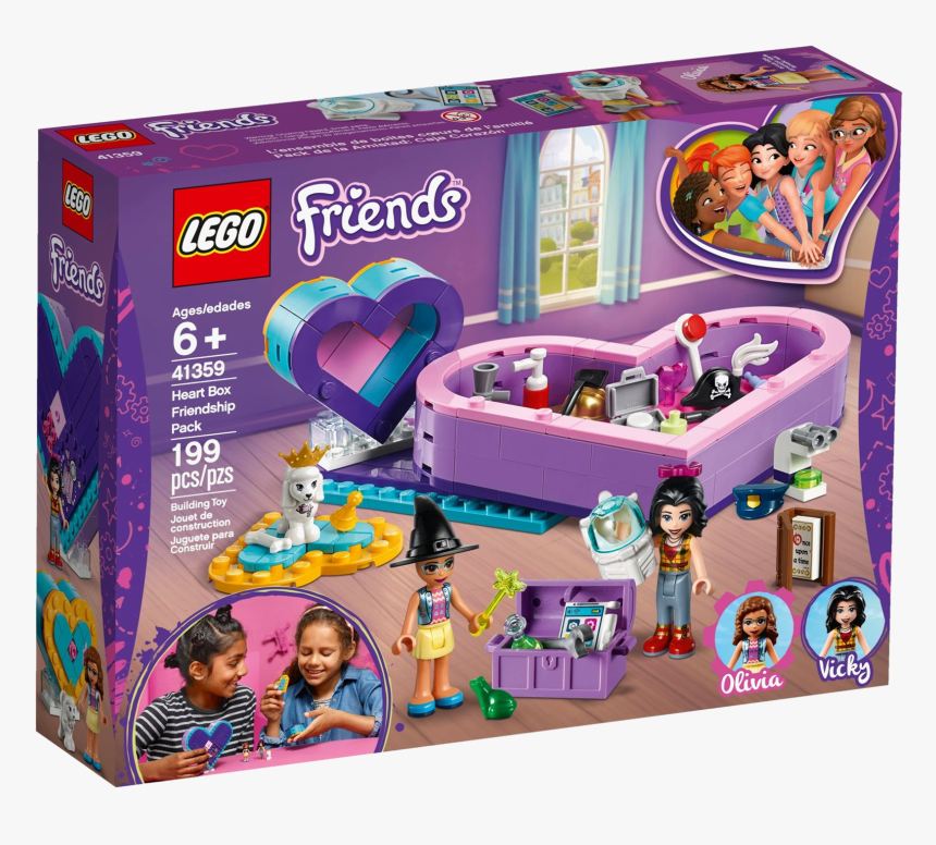 Lego Friends Heart Box, HD Png Download