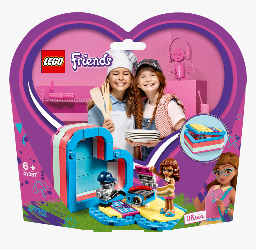 Lego Friends Olivia S Summer Heart Box - Lego Friends Summer Heart Box, HD Png Download