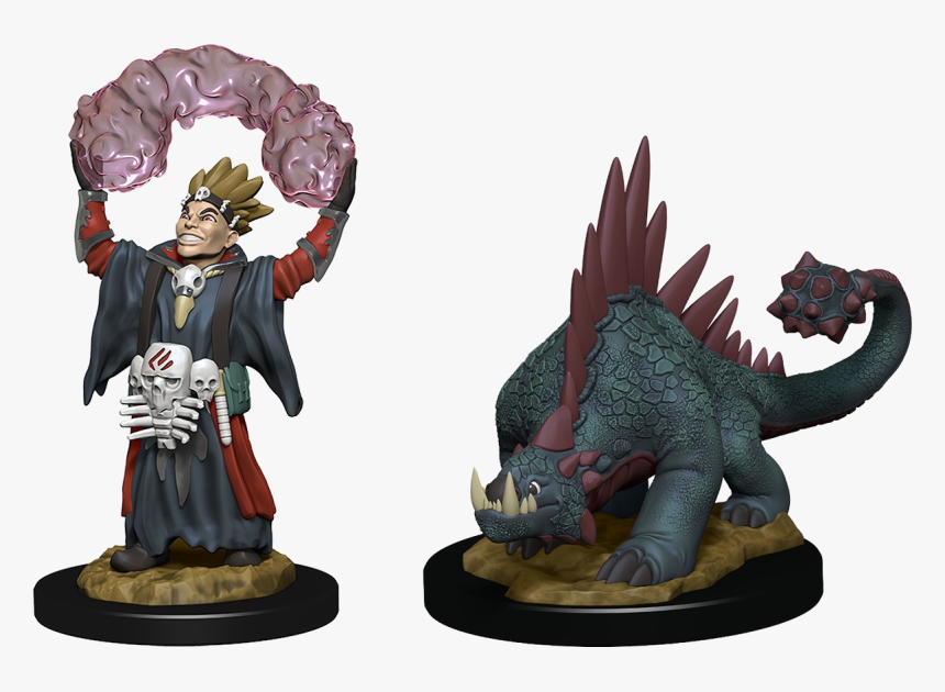 Wizkids Wardlings Rpg Figures Boy Warlock & Lizard, HD Png Download