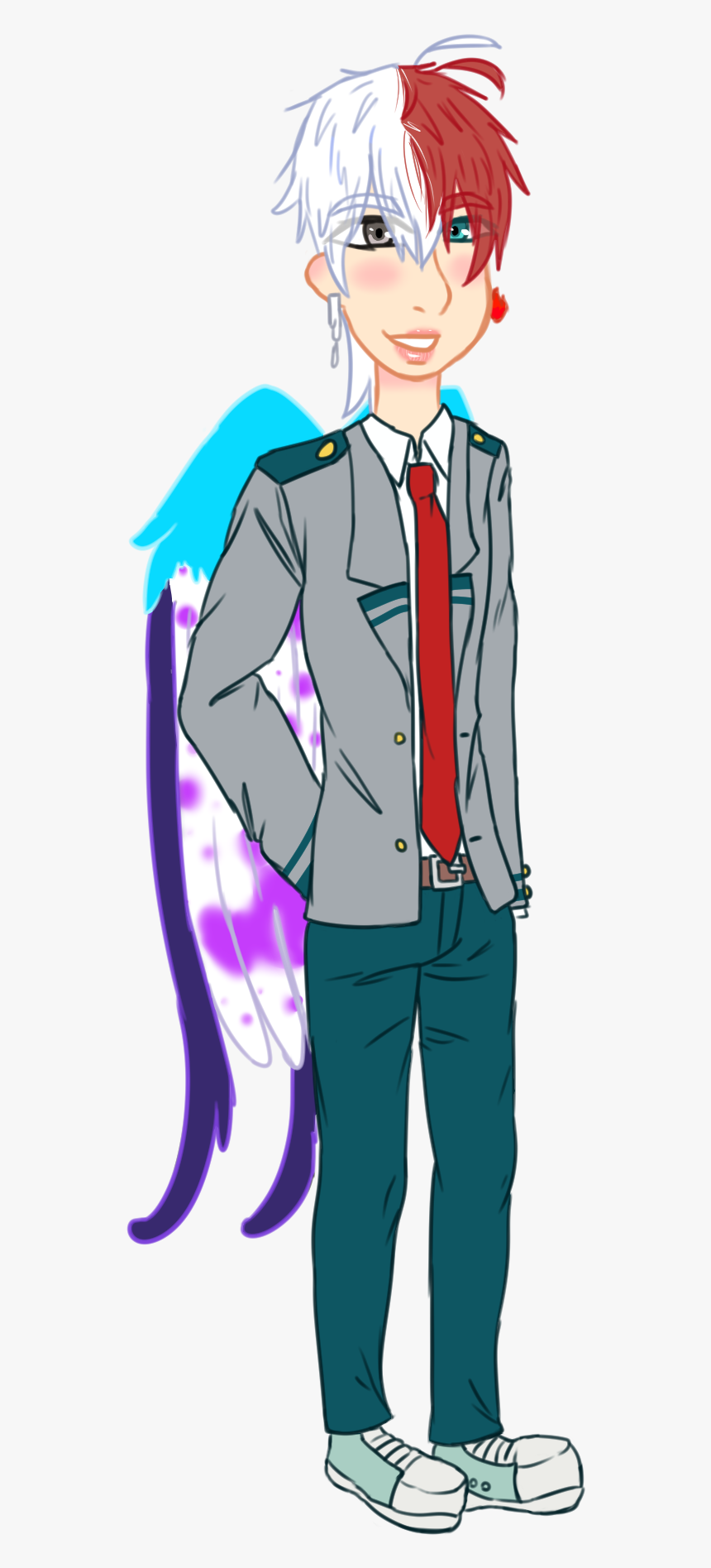 Bnha School Todoroki Cosplay Ji-ryeong - Cartoon, HD Png Download