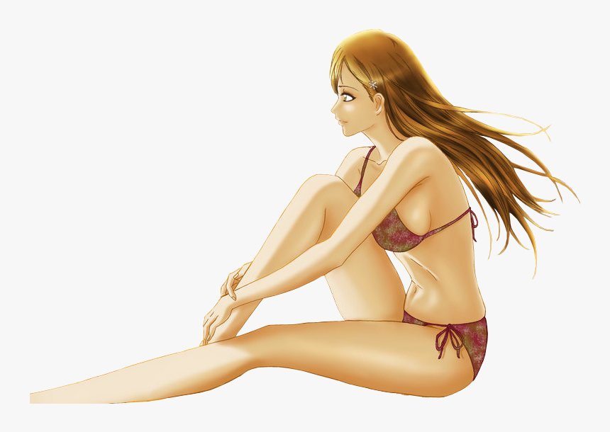 Orihime Inoue - Sitting, HD Png Download