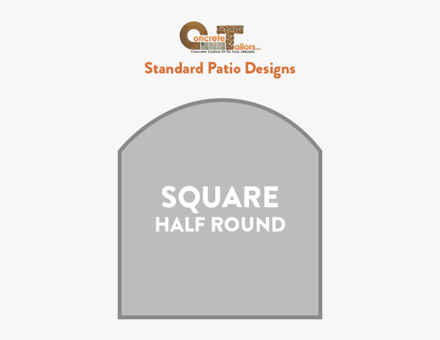 Ct Patio Designssquare Half Round - Hallo, HD Png Download