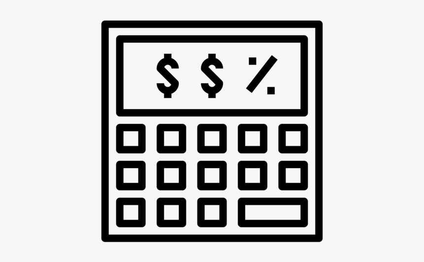 Mortgage-calculator - Calculator Line Icon, HD Png Download