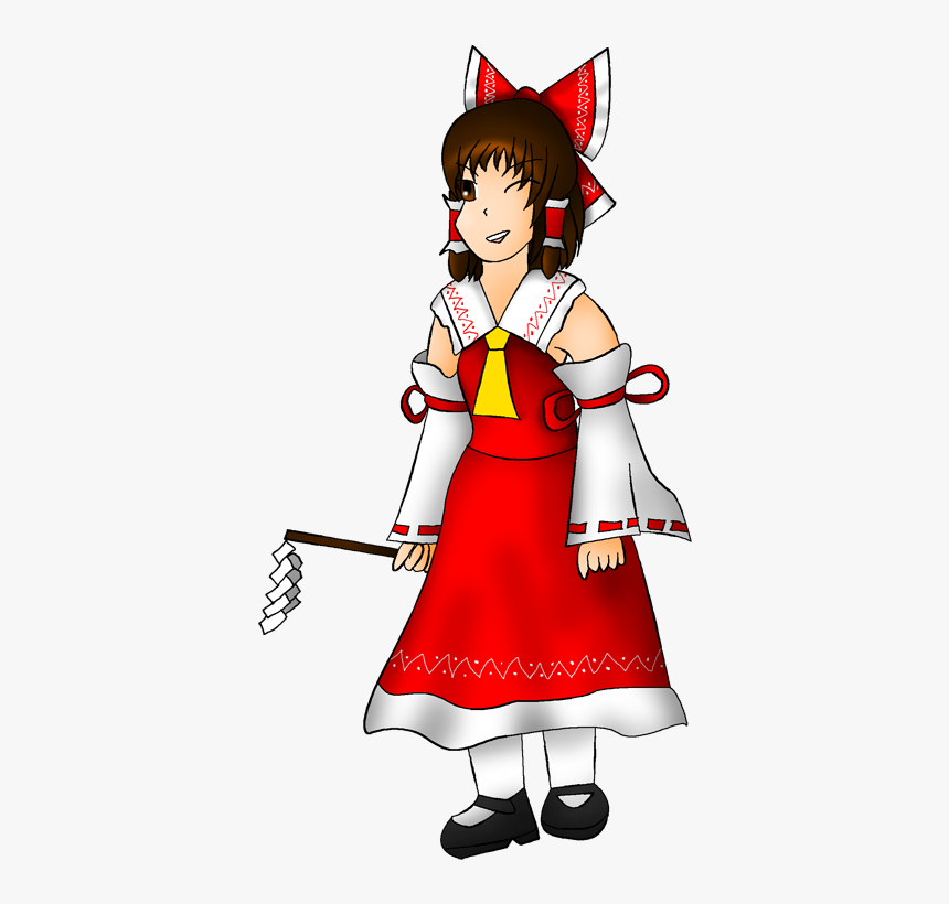 Hakurei Reimu - Cartoon, HD Png Download