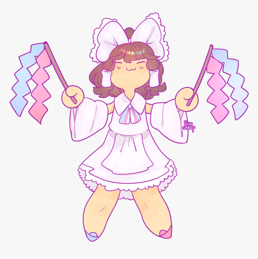 “reimu Said Trans Rights And Support Lgbt Youths
” - Cartoon, HD Png Download
