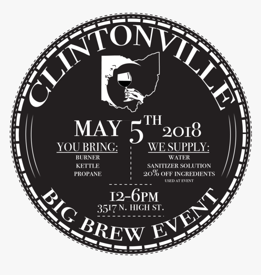 Clintonvillebigbrew 2018 Logo 02 - Circle, HD Png Download