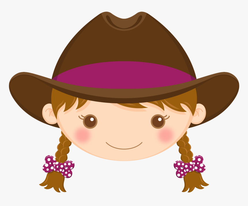 Clip Art Cowboy Image Woman On Top Openclipart - Dibujo De Niñas Vaqueras, HD Png Download