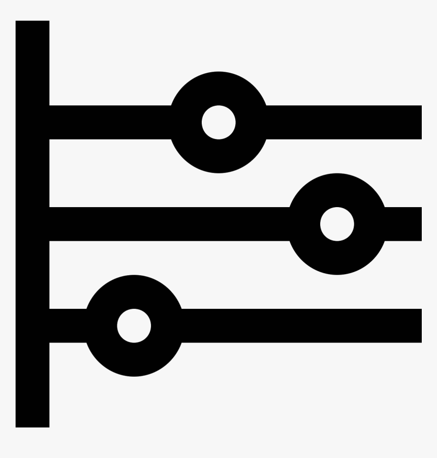 The Timeline Icon Is Comprised Of Four Lines And Three - Circle, HD Png Download