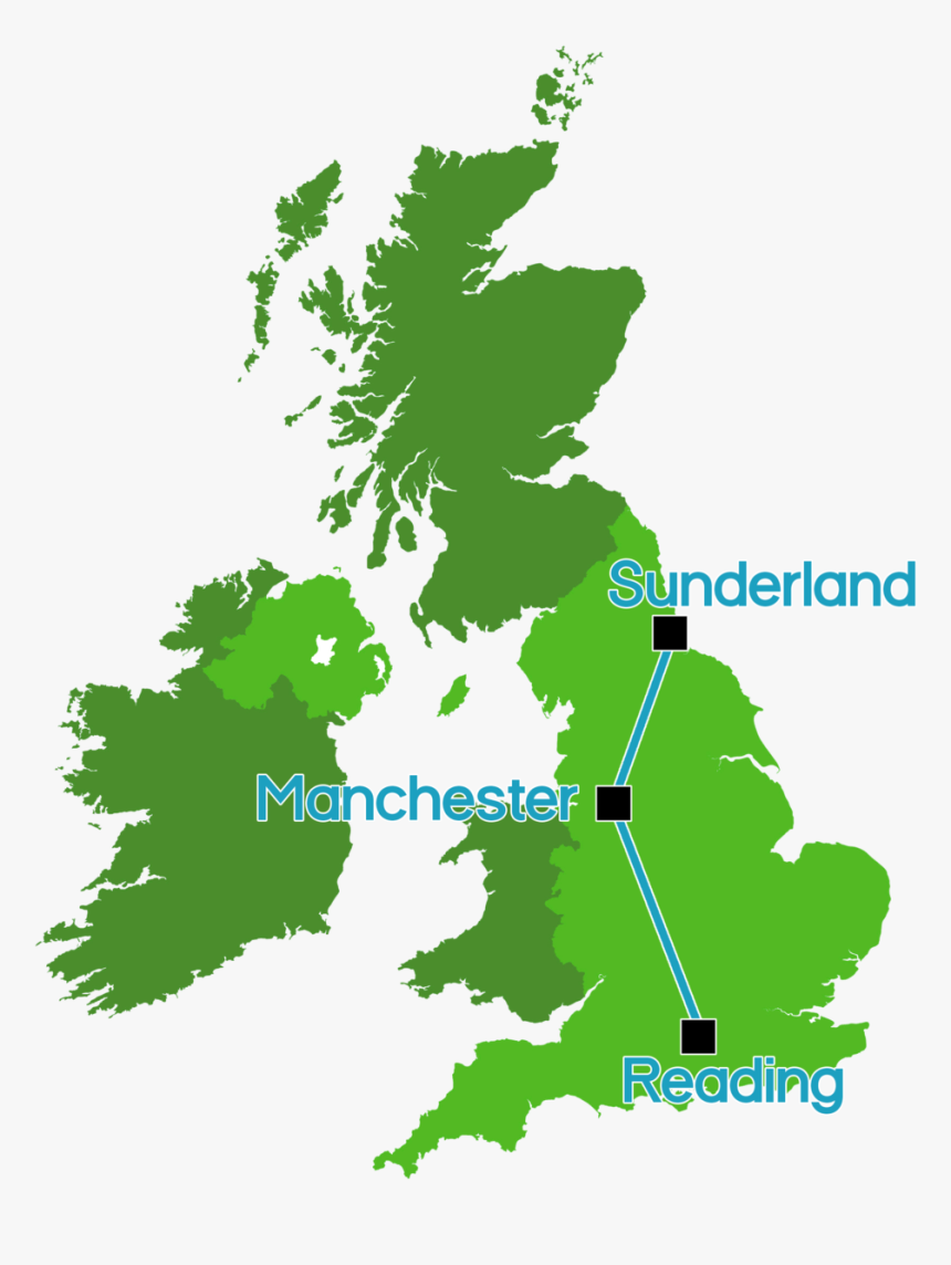 The Perfect Triangle , Png Download - British Isles County Map, Transparent Png