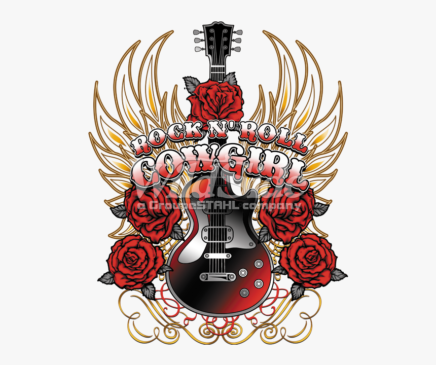 Rock N Roll Cowgirl - Illustration, HD Png Download