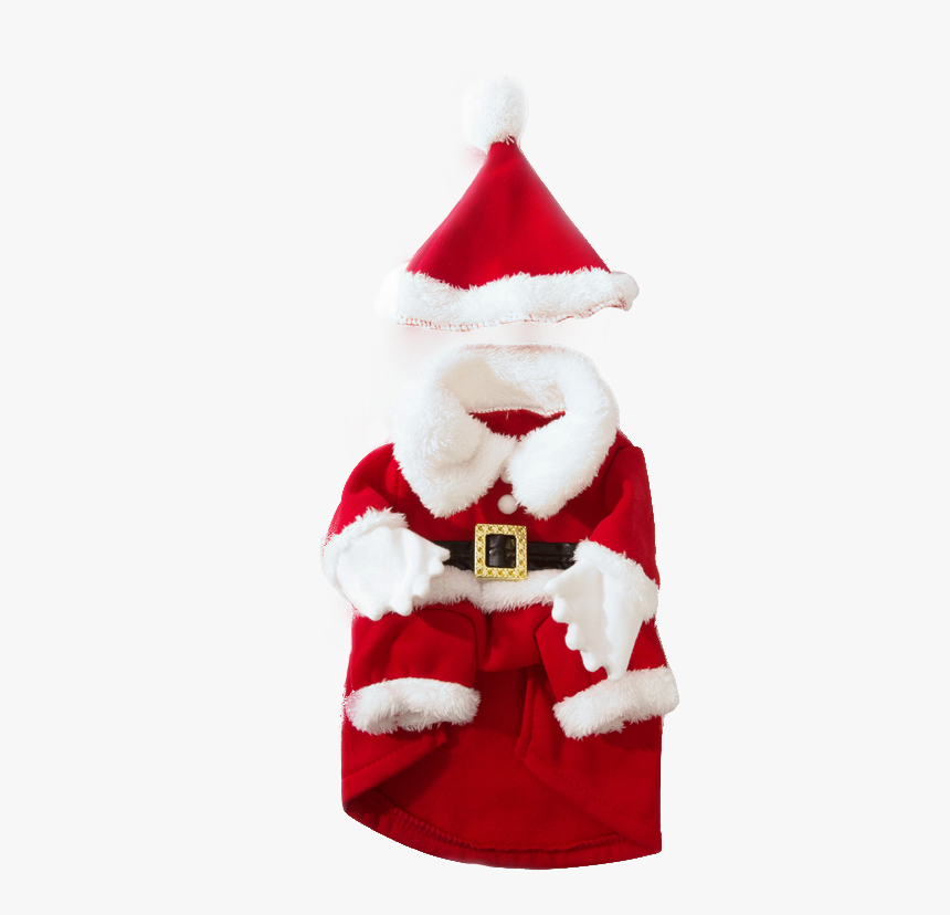 Santa Dog Costume Png, Transparent Png