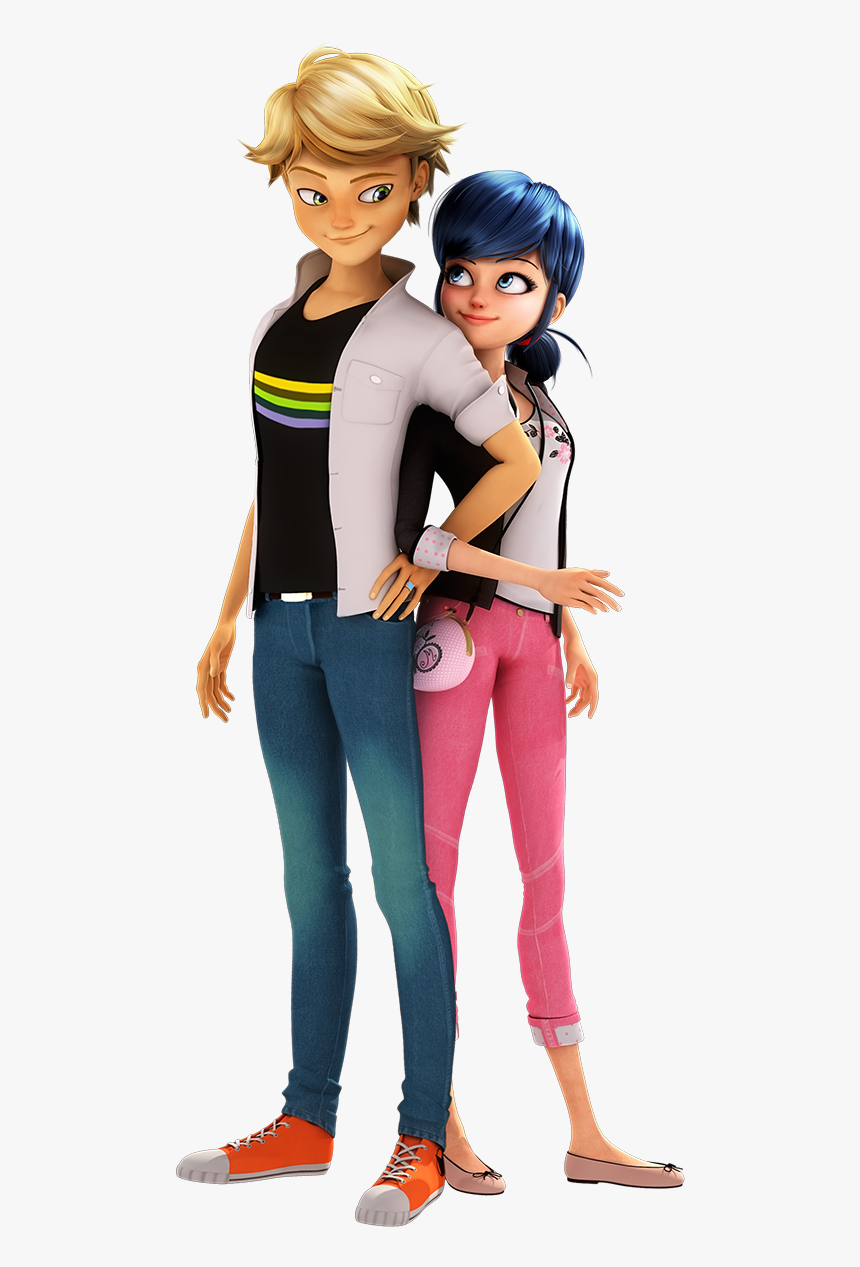 Miraculous Adrien E Marinette, HD Png Download