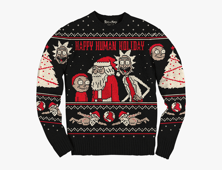 Ugly Sweater Rick And Morty, HD Png Download