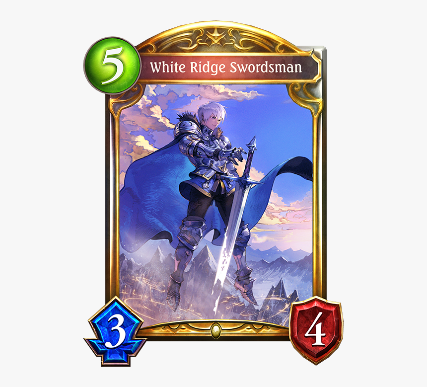 White Ridge Swordsman - White Ridge Swordsman Shadowverse, HD Png Download